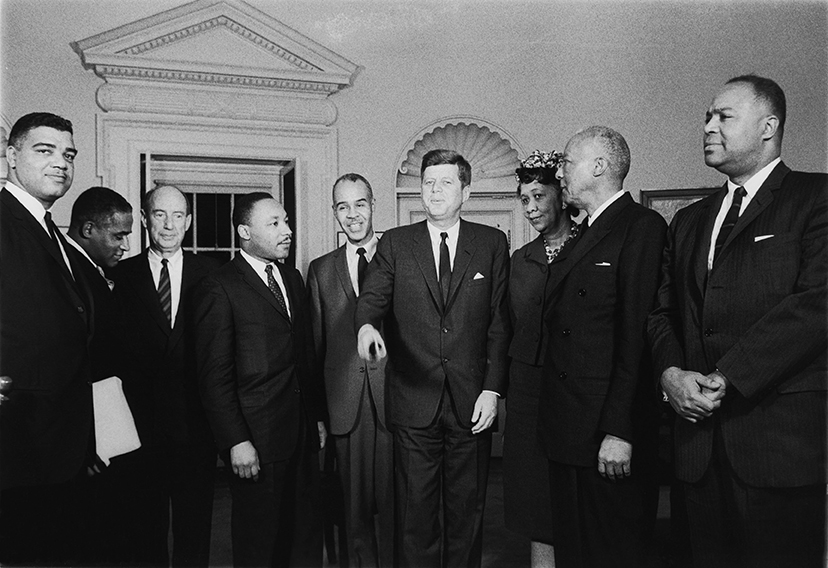 Dr. King meets with President John F. Kennedy