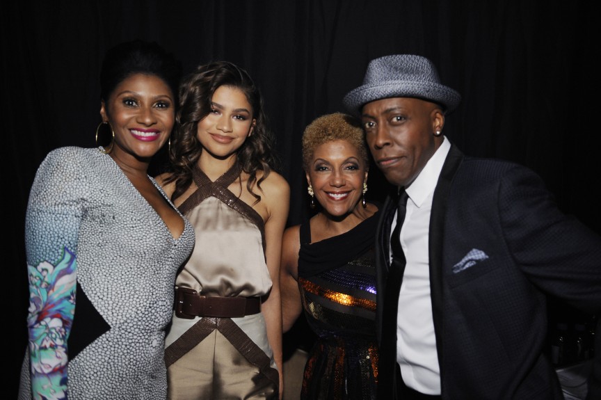 Kierna Mayo, Zendaya, Linda Johnson Rice and Arsenio Hall