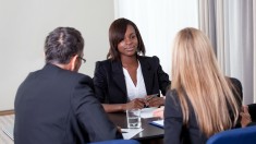 african american woman job interview