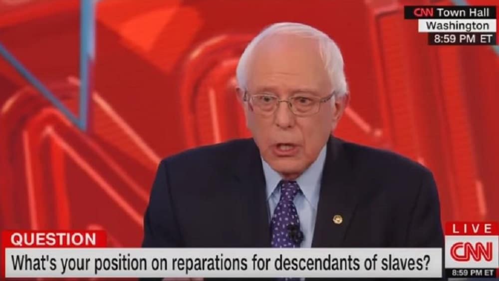 Bernie Sanders Appears Irritated After Being Pressed About Reparations