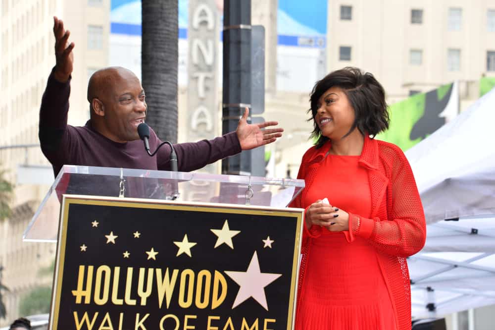 LOS ANGELES, CA. January 28, 2019: Taraji P. Henson & John Singleton at the Hollywood Walk of Fame Star Ceremony honoring Taraji P. Henson.