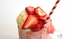 Strawberry Ice Cream Float recipe