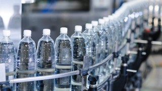Water,Bottles,On,Production,Line