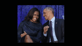 Michelle and Barack