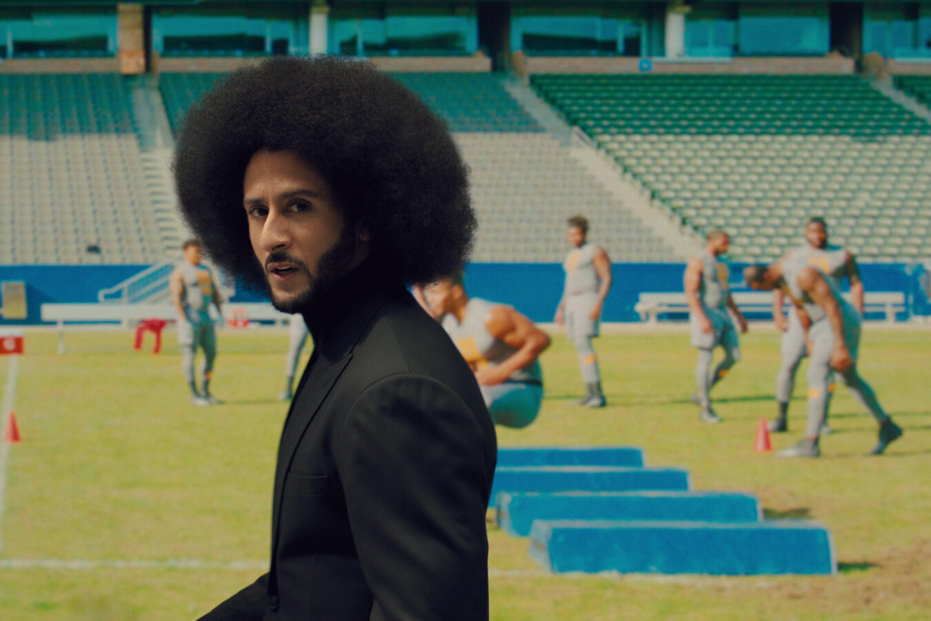 Colin Kaepernick as himself in an episode of "Colin in Black & White". Photo Courtesy of Netflix © 2021.