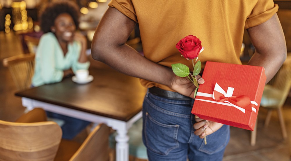 Man holfing Cool Valentine