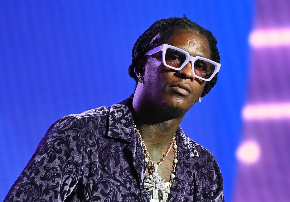 The rapper Young Thug is rallying other rappers to aid Africans stuck in the Ukraine. Image: Paras Griffin/Getty Images.