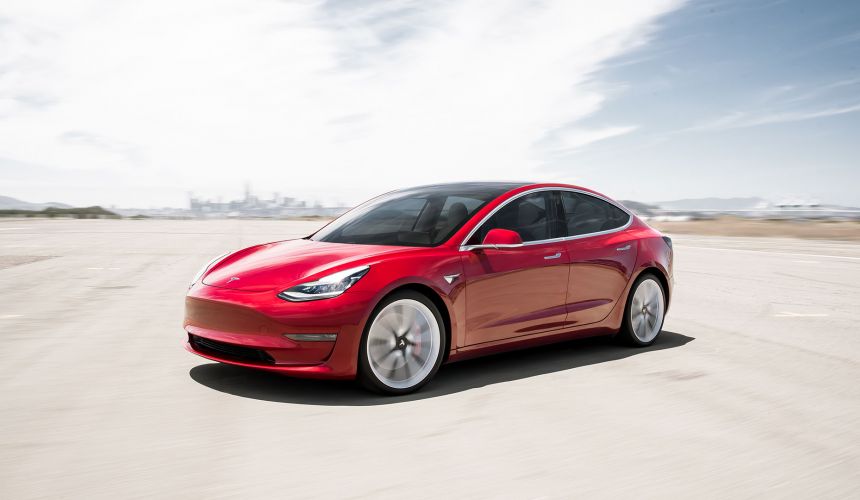 Tesla Model 3 an electric vehicle that is one of greenest cars available