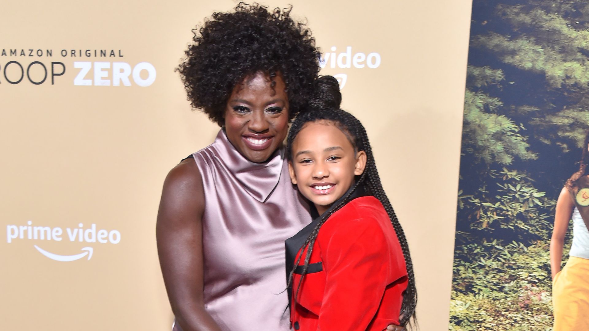 Actress Viola Davis (L) and daughter Genesis Tennon arrive for the 