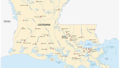 Louisiana-map