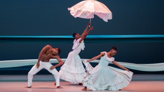 Alvin Ailey American Dance Theater's Solomon Dumas, Khalia Campbell and Samantha Figgins in Al