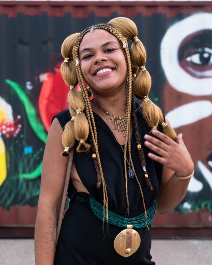 A stylish festival-goer. Photo by Ernest Ankomah for EBONY Media.