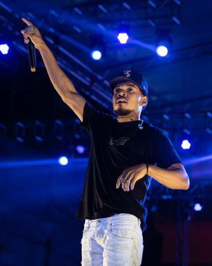 Chance the Rapper takes the stage. Photo by Ernest Ankomah for EBONY Media.