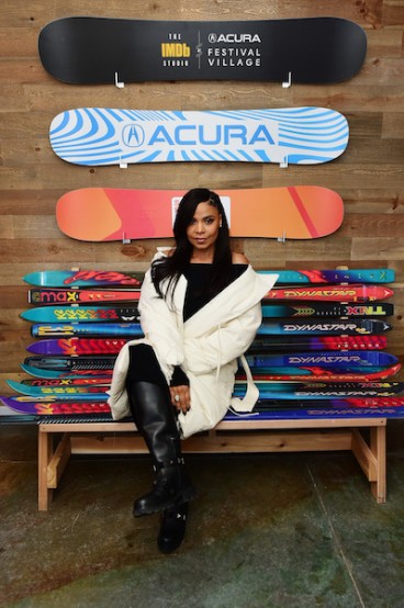 Sanaa Lathan attends Acura Festival Village during Sundance Film Festival 2023. Image: Vivien Killilea for Getty Images for Acura