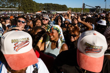 Dreamville Festival crowd. Image: Cornell Watson for EBONY.