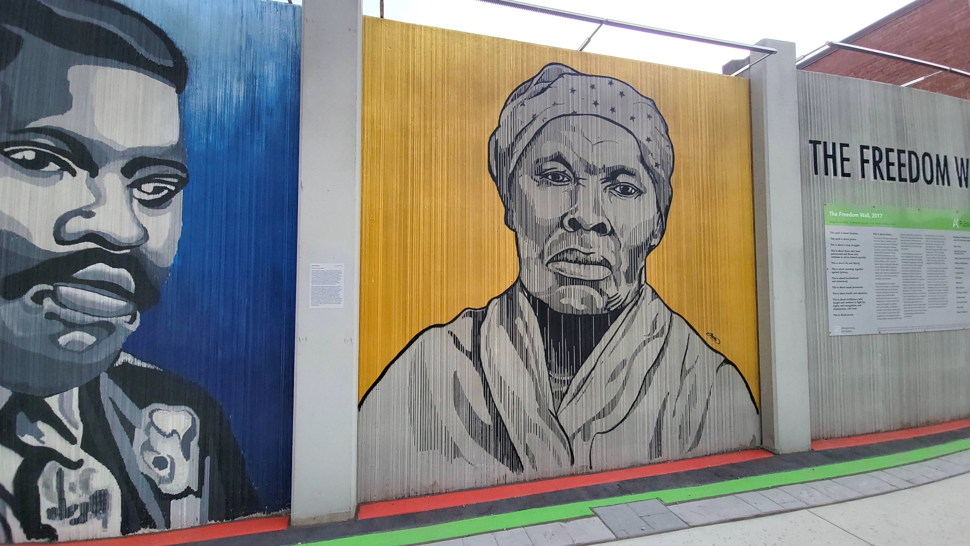 Harriet Tubman @ The Freedom Wall, Edreys Wajed, 2017. Image: courtesy Buffalo AKG Art Museum/Amanne Media. 