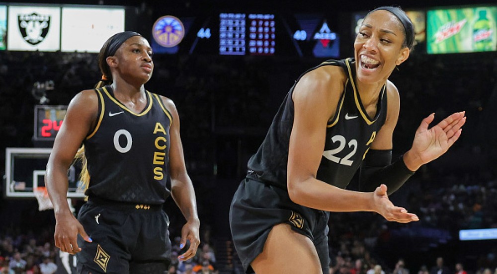 Las Vegas Aces star A'ja Wilson scores 53 points, ties WNBA single